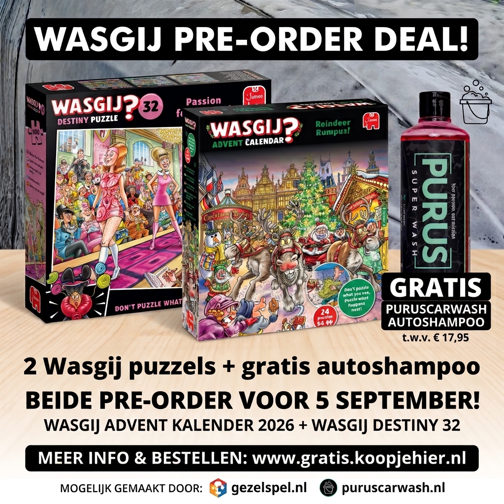 2x Wasgij + 1x Gratis autoshampoo